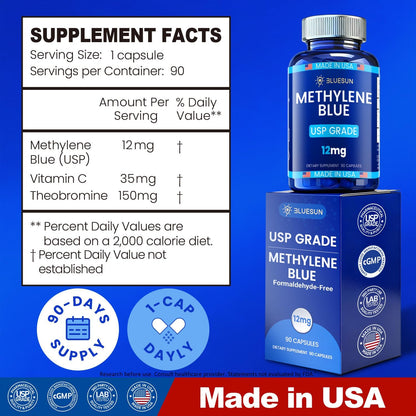 Bluesun Methylene Blue Capsules 12mg